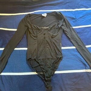 Going Out Black Mesh Corset Princess Polly Bodysuit